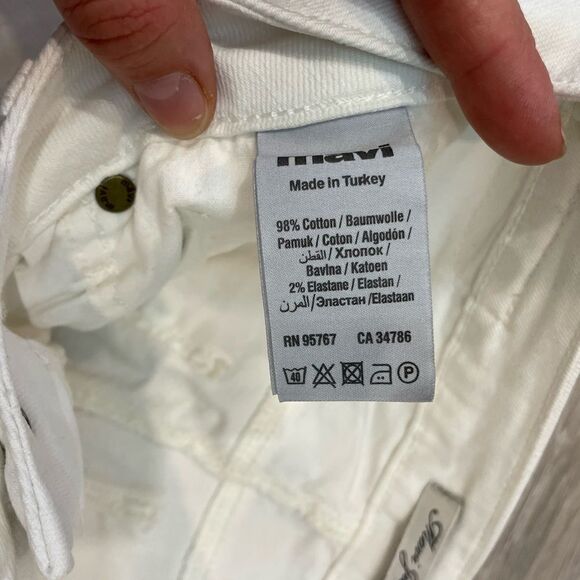 MAVI JEANS Tess High Waist Raw Hem Ankle Skinny Jeans Mid Destroyed Hem - Picture 4 of 8